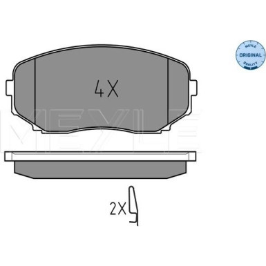 Bremsbelagsatz Mazda P. Cx-7 07- Mit Sensor | 025 245 4417/W