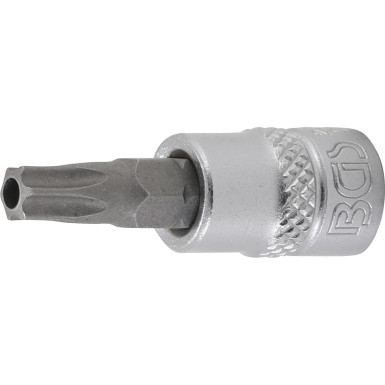 BGS Bit-Einsatz | Antrieb Innenvierkant 6,3 mm (1/4"""") | T-Profil (für Torx) mit Bohrung T30 | 2362