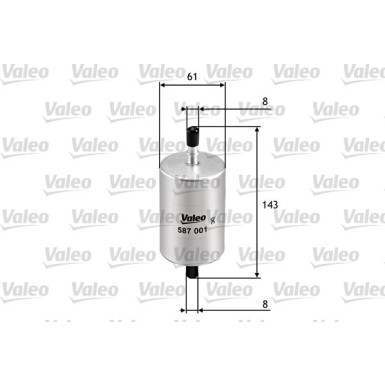 VALEO Kraftstofffilter | 587001