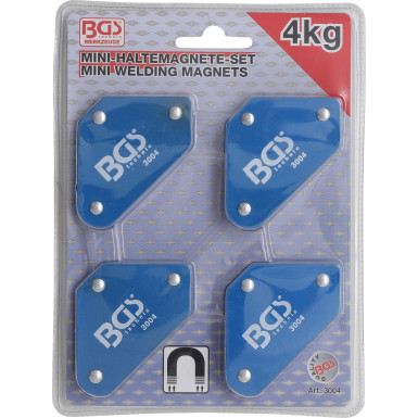 BGS Mini-Magnethalter-Satz | 45° - 90° - 135° | 4-tlg | 3004