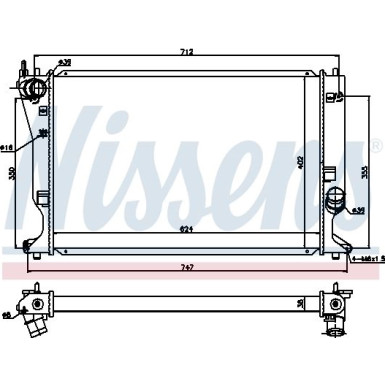 Wasserkühler PKW | TOYOTA AVENSIS 2,2 D 06-08 | 64695