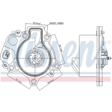 NISSENS Wasserpumpe | 831074