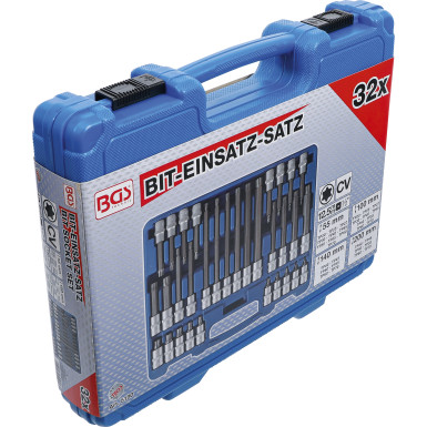 BGS Bit-Einsatz-Satz | Antrieb Innenvierkant 12,5 mm (1/2"""") | TP-Profil (für Torx Plus) TP20 - TP70 | 32-tlg | 5190