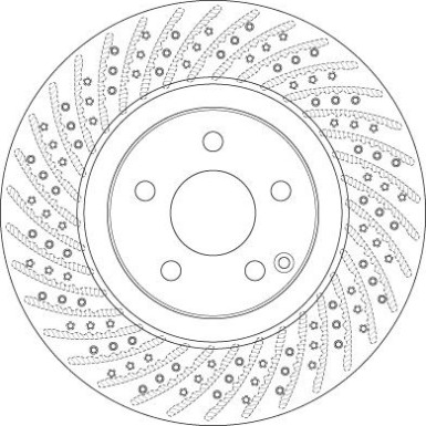 15 481 110 Bremsscheibe VA | MERCEDES E-Klasse 2002 - 2 | DF6433S