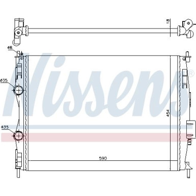 Wasserkühler PKW | Nissan Qashqai 1.6I 08 | 67368