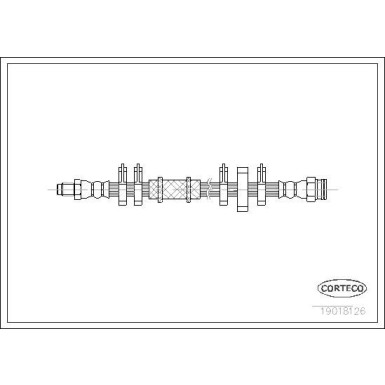 CORTECO Bremsschlauch | 19018126