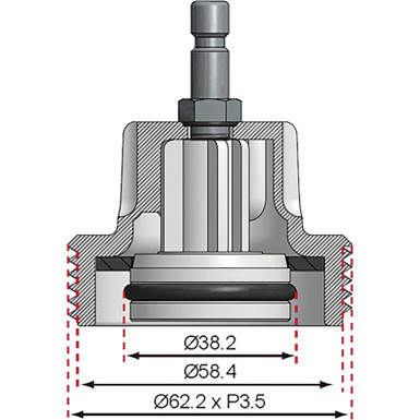 BGS Adapter Nr. 9 für Art. 8027, 8098 | für Audi, BMW, Porsche, VW | 8027-9