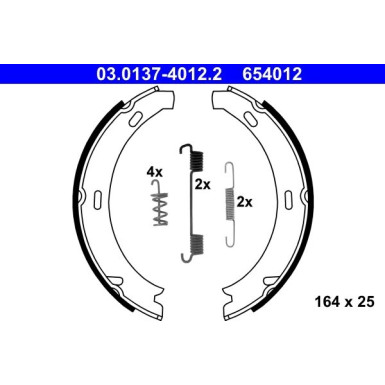 ATE Bremsbacken | 03.0137-4012.2