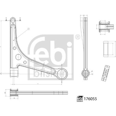 Querlenker VA re | CITROEN C2 03 | 176055