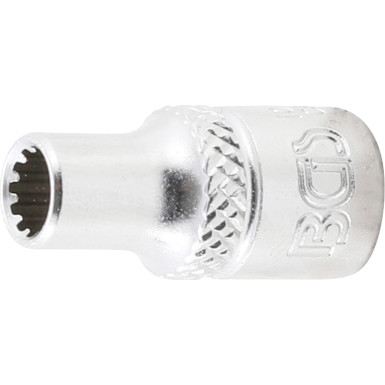 BGS Steckschlüssel-Einsatz Gear Lock | Antrieb Innenvierkant 6,3 mm (1/4"""") | SW 5 mm | 10105