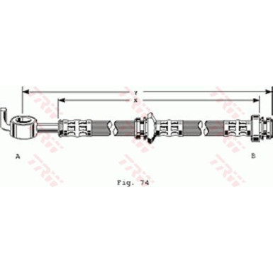 TRW Bremsschlauch | PHD163