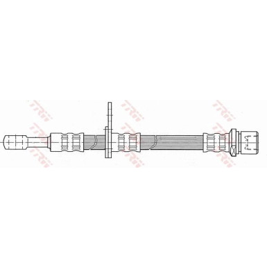 PHD437 Bremsschlauch VA li | SUBARU Impreza,Legacy 98