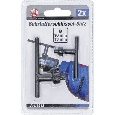 BGS Bohrfutterschlüssel-Satz | Ø 10 / 13 mm | 2-tlg | 8212