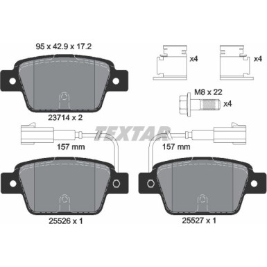 Bremsbelagsatz Fiat T. Bravo 10- 2 Sensoren | 2371403