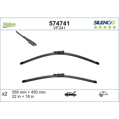 VM341 VALEO Silencio X.TRM Wischer | BMW 1-Serie | 574741