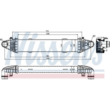 Ladeluftkühler PKW | MERCEDES E-Klasse 200 CGI 09 | 96535