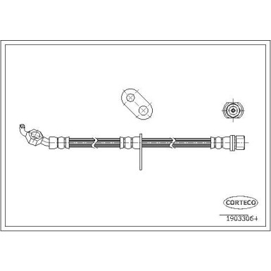 CORTECO Bremsschlauch | 19033064