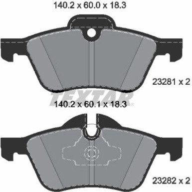 Bremsbelagsatz Mini P. Mini Cooper 01 | 2328101