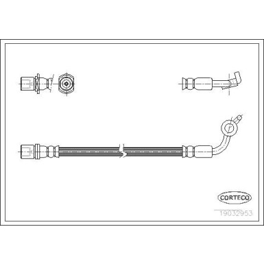 CORTECO Bremsschlauch | 19032953