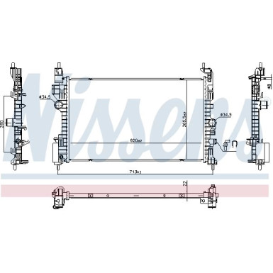 Wasserkühler PKW | Opel Corsa 1.4 15 | 606390