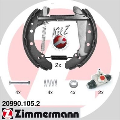 ZIMMERMANN Bremsbacken | 20990.105.2