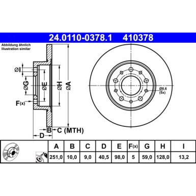 Bremsscheibe | 24.0110-0378.1