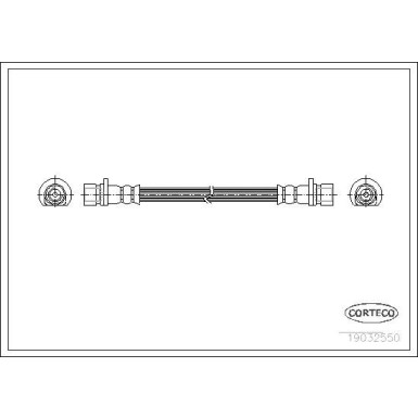 CORTECO Bremsschlauch | 19032550