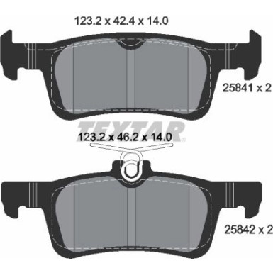 Bremsbelagsatz Ford T. Fiesta 1.1/1.5 Tdci 17 | 2584104