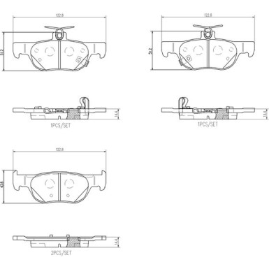 BREMBO Bremsklötze HA | MAZDA 3, CX-30, MX-30 18 | P 49 064