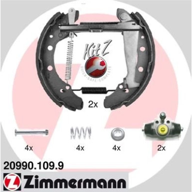 ZIMMERMANN Bremsbacken | 20990.109.9