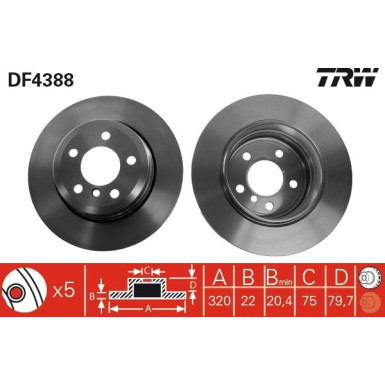 Bremsscheibe Bmw T. X3 | DF4388