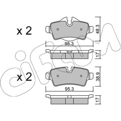 Bremsklötze HA | MINI 07 | 822-769-0