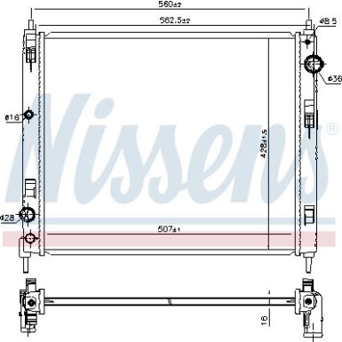 Wasserkühler PKW | Nissan Juke 10 | 606119