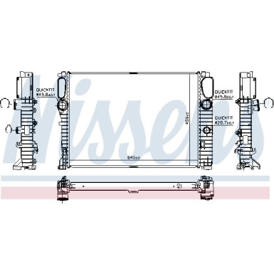 Wasserkühler PKW | MERCEDES CLS 55/63AMG E320/400CDI 02 | 62796A