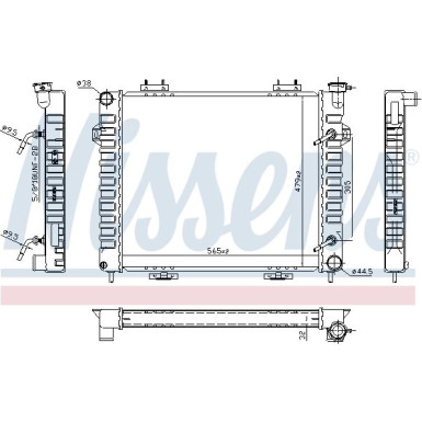 Wasserkühler PKW | JEEP Cherokee 5,2i 5,9i 93 | 609901