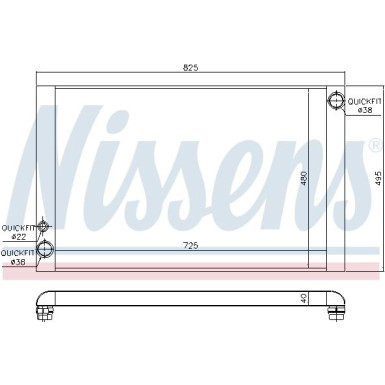 NISSENS Motorkühler | 60428