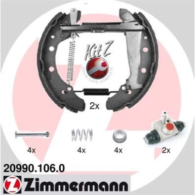 ZIMMERMANN Bremsbacken | 20990.106.0