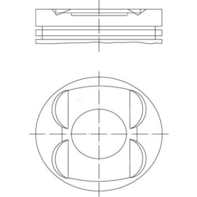 MAHLE ORIGINAL Kolben | 0011401