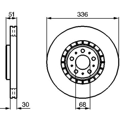 Bremsscheibe VA | VOLVO XC90 02 | 0 986 479 202