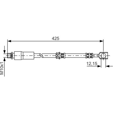 Bremsschlauch | OPEL,SAAB,CHEVROLET | 1987476386