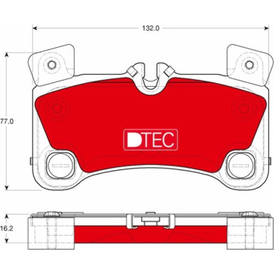 Bremsbelagsatz Audi T. Q7 3.0-6.0 Tdi Quattro 06-15 Dtec Cotec | GDB1775DTE