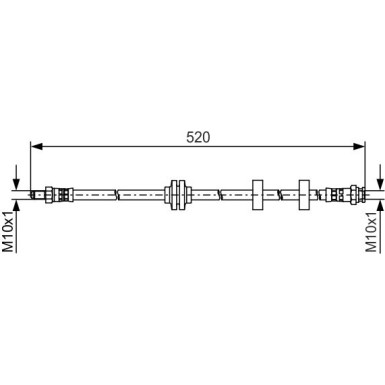 Bremsschlauch | FIAT Doblo | 1987481495