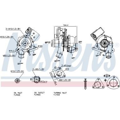 Nissens Turbo | FORD Transit,Tourneo 06 | 93413