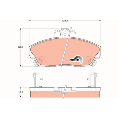 Bremsklötze VA | HONDA Civic,ROVER 25,45,200 89 | GDB496