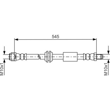 Bremsschlauch | MERCEDES | 1987481745