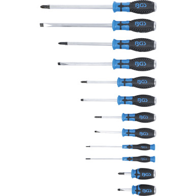 BGS Schraubendreher-Satz | mit 6,3 mm (1/4"""") Innenvierkant | 12-tlg | 7896