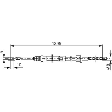 Handbremsseil | CITROEN AX 86 | 1987477485