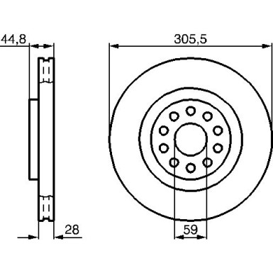 Bremsscheibe VA | LANCIA Thesis 02 | 0 986 478 963