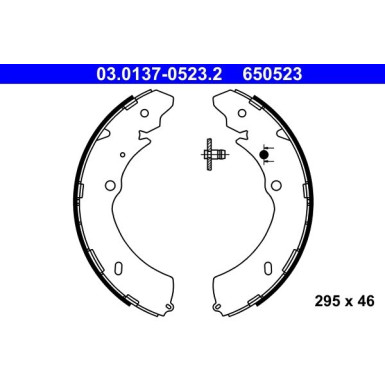 ATE Bremsbacken | 03.0137-0523.2