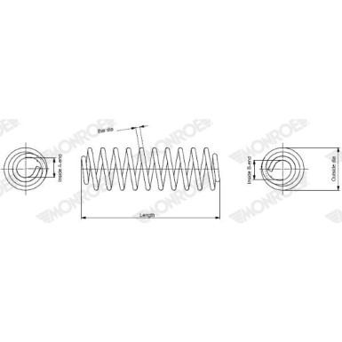 MONROE Fahrwerksfeder | SP3291